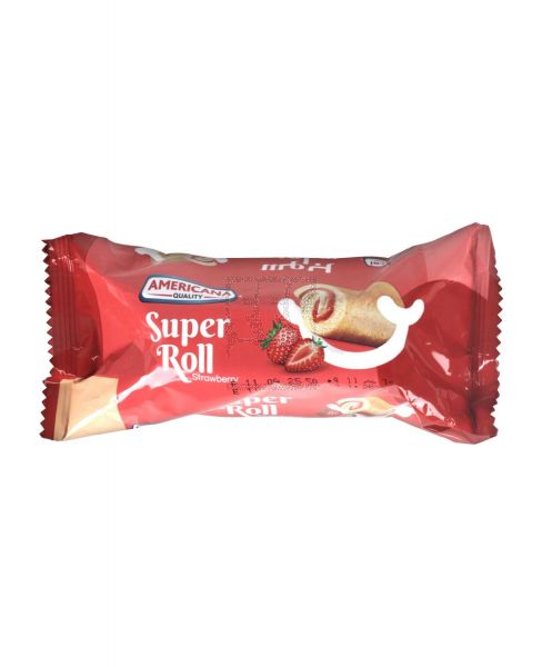 AMERICANA SUPER ROLL STRAWBERRY 60GM