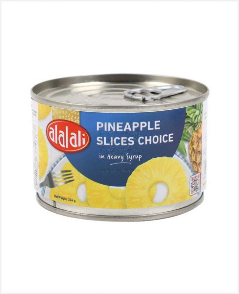AL ALALI PINEAPPLE SLICES CHOICE IN HEAVY SYRUP 234GM