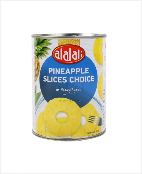 AL ALALI PINEAPPLE SLICES CHOICE IN HEAVY SYRUP 567GM
