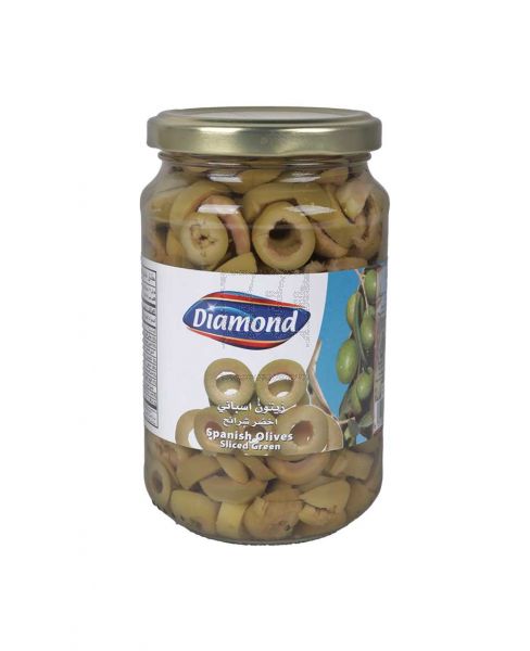 DIAMOND SPANISH GREEN OLIVE SLICES IN BRINE 170GM