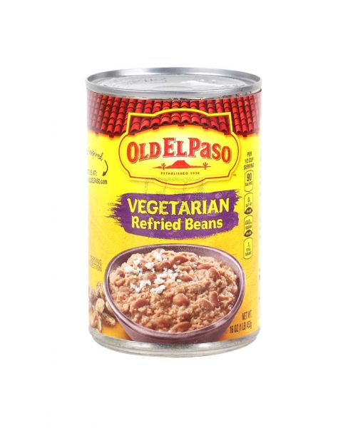 OLD ELPASO VEGITARIAN REFRIED BEANS 453GM