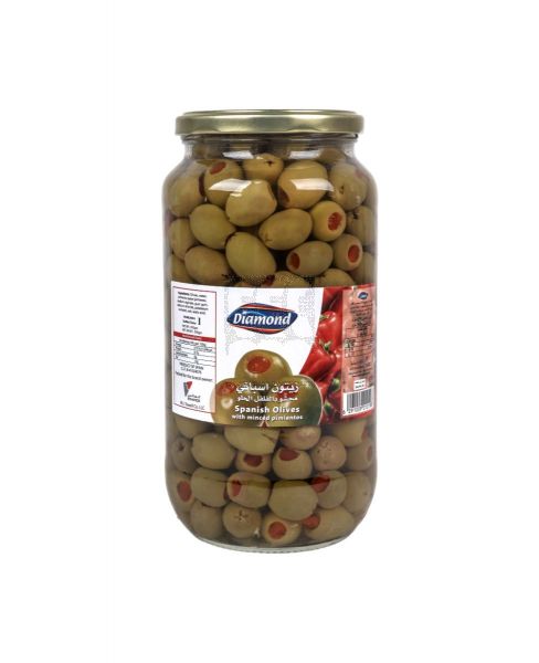 DIAMOND SPANISH G/OLIVES STUFFED W/ PIMENTOS 595GM