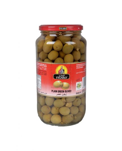 FIGARO PLAIN GREEN OLIVES 575GM