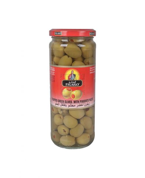FIGARO STUFFED GREEN OLIVES WITH PIMENTO PASTE 270GM