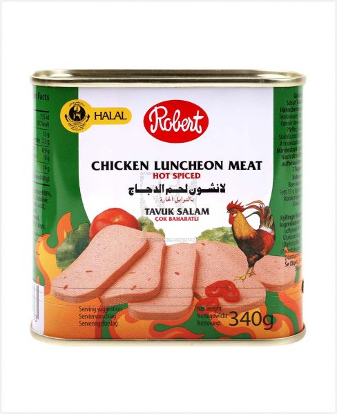ROBERT HOT SPICED CHICKEN LUNCHEON MEAT 340GM