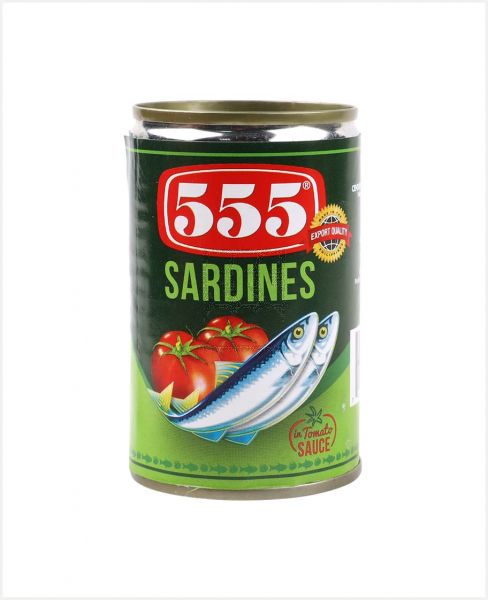 555 SARDINES IN TOMATO SAUCE REGULAR 155GM