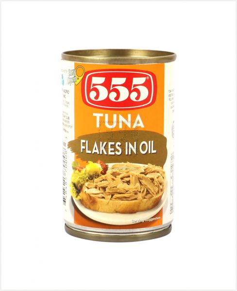 555 TUNA FLAKES IN OIL 155GM