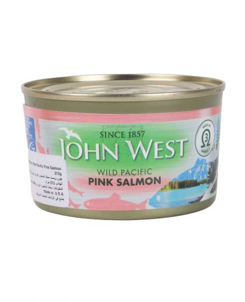 JOHN WEST PINK SALMON CAN 213GM