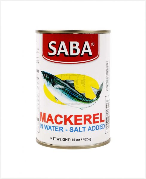 SABA MACKEREL IN NATURAL OIL-SALT ADDED 425GM