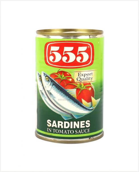 555 SARDINES IN TOMATO SAUCE 425GM