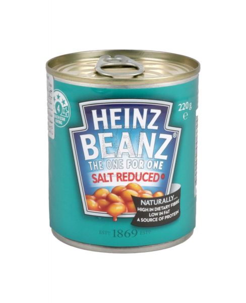 HEINZ THE ONE FOR ONE BAKED BEANZ SALT REDUCED 220GM