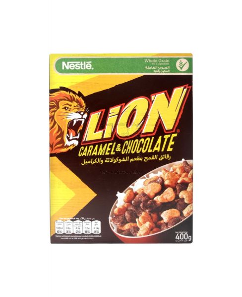 NESTLE LION CARAMEL & CHOCOLATE CEREALS 400GM