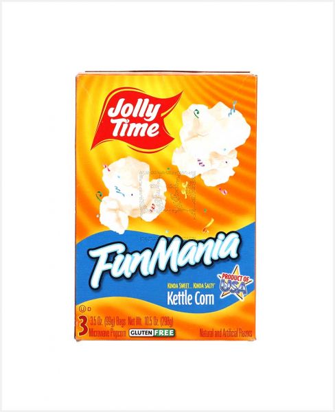 JOLLY TIME KETTLE MANIA MICROWAVE POPCORN 298GM