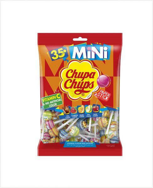 CHUPA CHUPS MINI BAG 35'S ASSORTED FLAVOUR 210GM