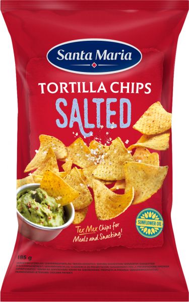 SANTA MARIA TORTILLA CHIPS SALTED 185GM