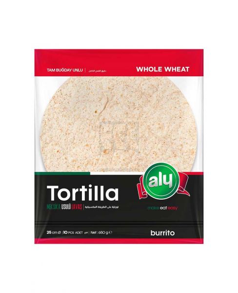 ALY LAVAS WHOLE WHEAT TORTILLA 10PCS 650GM