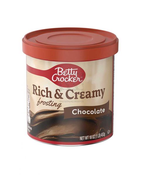 BETTY CROCKER RICH & CREAMY CHOCOLATE  FROSTING 16OZ(453GM)