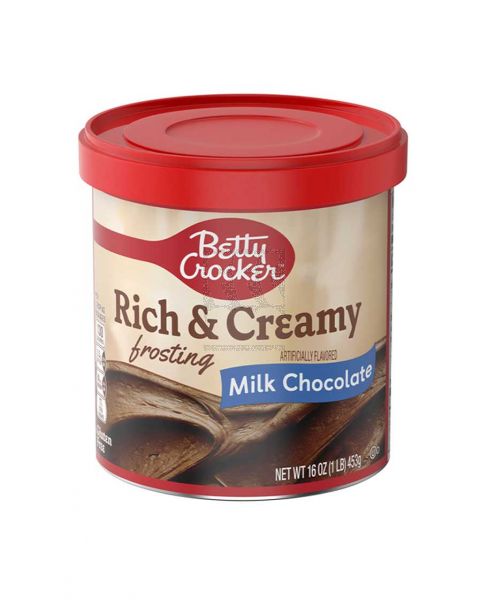 BETTY CROCKER RICH & CREAMY MILK CHOCOLATE FROSTING 16OZ(453GM)