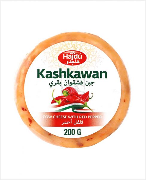 HAJDU KASHKAVAL COW CHEESE W/ RED PEPPER 200GM