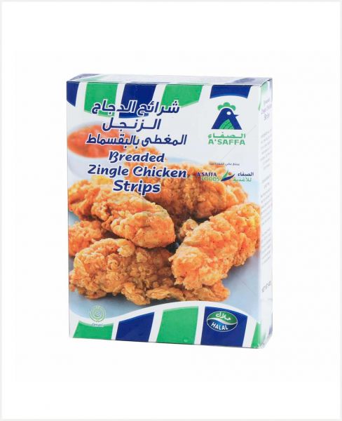 A'SAFFA BREADED ZINGLE CHICKEN STRIPS 400GM