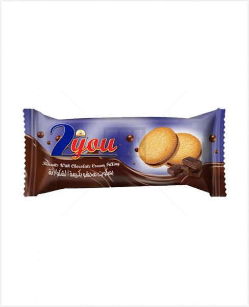AL MONDIAL 2YOU CHOCOLATE CREAM FILLING BISCUITS 44GM