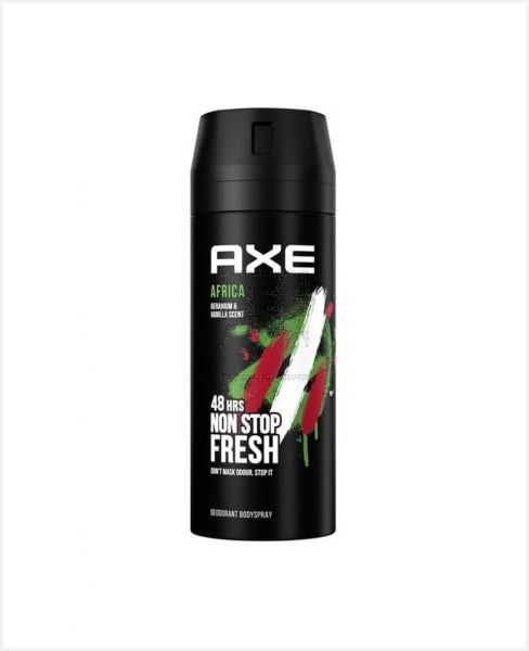 AXE DEODORANT BODY SPRAY AFRICA 72HRS ANTI SWEAT 150ML