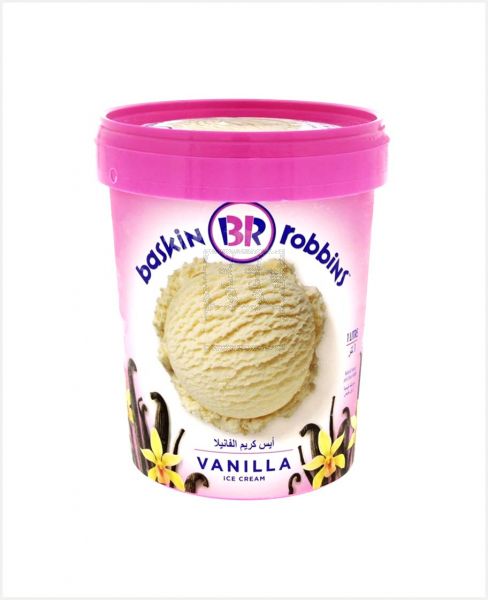 BASKIN ROBBINS VANILLA ICE CREAM 1LTR