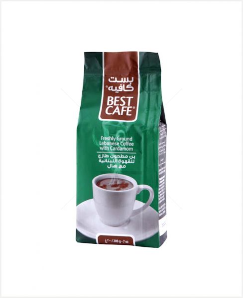 BEST CAFE GROUND COFFEE WITH CARDAMOM 200GM