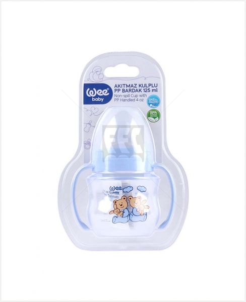 WEE BABY NON-SPILL CUP WITH GRIP 125ML #753