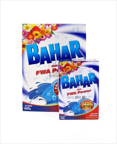 BAHAR FRESH BLOSSOM HIGH FOAM DETERGENT POWDER 625GM