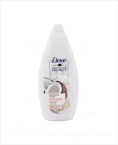 DOVE RESTORING RITUAL BODY WASH W/ COCO OIL& ALMND MLK 500ML