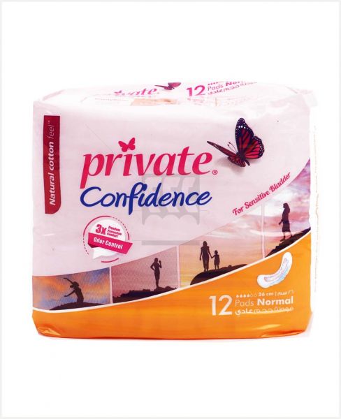 PRIVATE CONFIDENCE SANITARY NAPKIN NORMAL 12'S