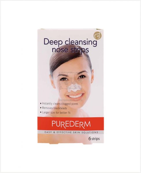 PUREDERM DEEP CLEANSING NOSE STRIPS (6 STRIPS)