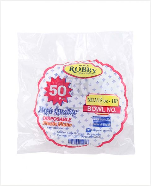 ROBBY/DEWAN PLASTIC SOUP BOWL BIG 50'S - M13