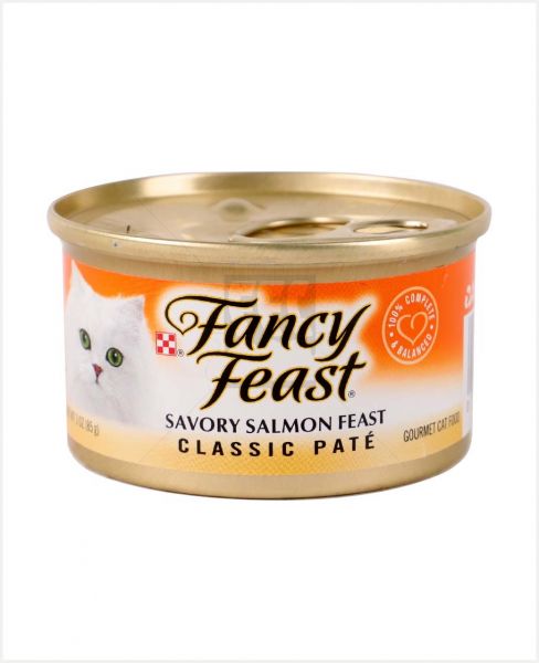 FANCY FEAST SAVORY SALMON FEAST CAT FOOD 3OZ (85GM)