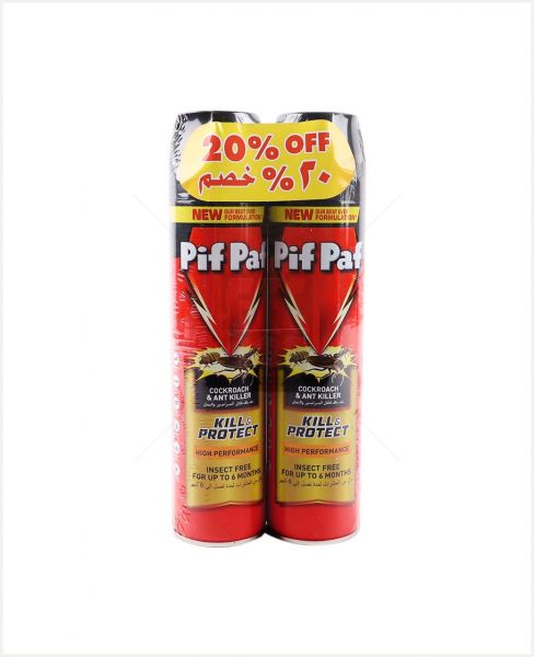 PIF PAF POWER PLUS (COCKROACH KILLER) 400ML TWINPACK 20% OFF