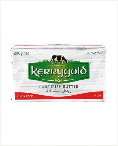 KERRYGOLD UNSALTED PURE BUTTER 200GM