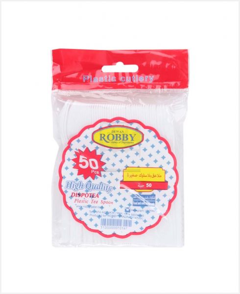 ROBBY/DEWAN PLASTIC TEA SPOON 50PCS