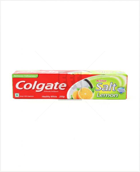 COLGATE ACTIVE SALT LEMON TOOTH PASTE 200GM #12500140