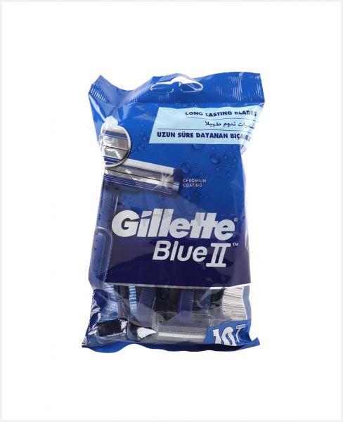 GILLETTE BLUE II RAZOR 10'S (BAG)
