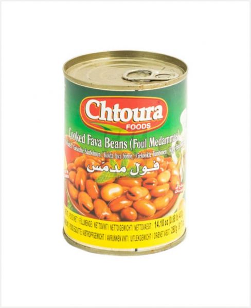 CHTOURA FOODS COOKED FAVA BEANS (FOUL MEDAMMAS) 400GM