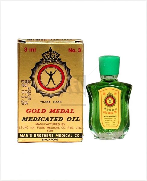 GOLD MEDAL MEDICATED OIL #3 3ML
