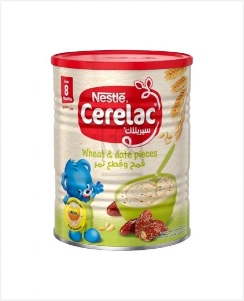 NESTLE CERELAC WHEAT AND MILK WITH DATE PIECES 400GM