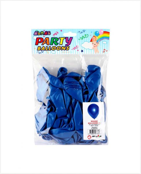 AL RAS PARTY ROUND BALLOONS METTALIC BLUE 40PCS #PA00866BL