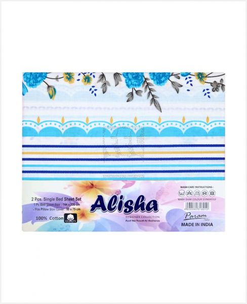 ALISHA BED SHEET SET  SINGLE 144 X220CM #803180