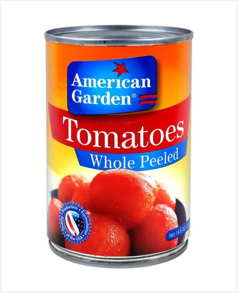 AMERICAN GARDEN TOMATOES WHOLE PEELED 14.5OZ (411GM)