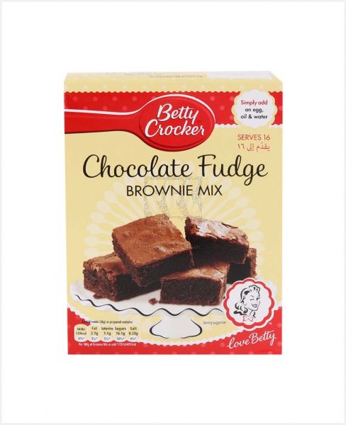 BETTY CROCKER CHOCOLATE FUDGE BROWNIE MIX 415GM