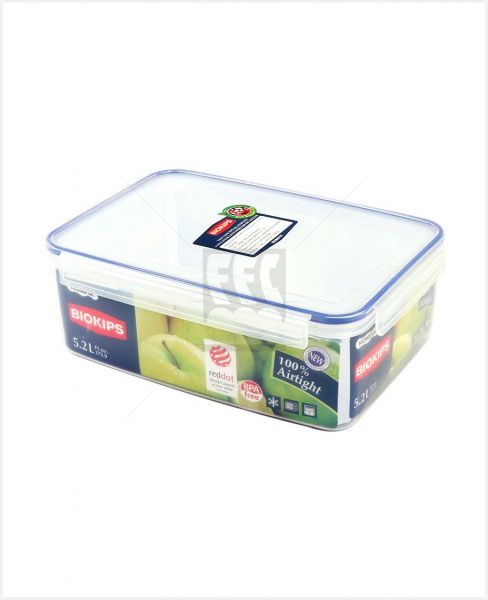 BIOKIPS ANTI BACTERIAL STORAGE CONTAINER #R61 5.2LTR