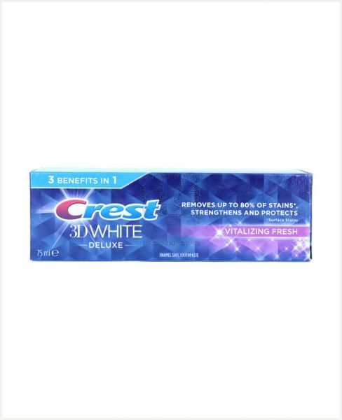 CREST 3D WHITE DELUXE NEW INSTANT PEARL GLOW T.PASTE 75ML