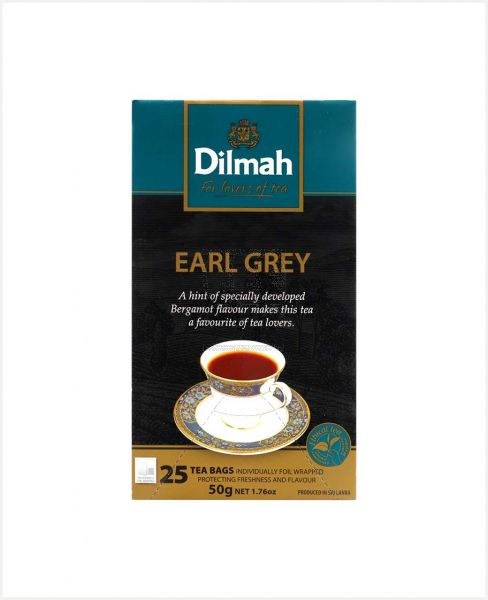 DILMAH EARL GREY CEYLON TEA (25 BAGS) 50GM